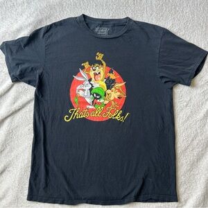 Warner Bros. Looney Tunes Black Tee - Short Sleeve
